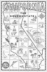 California Map Mural Regions Grade Kids 4th Project Missions State Maps History Social Studies Printable Pages Artprojectsforkids Fun Projects Print sketch template