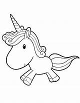 Coloring Pages Kawaii Unicorn sketch template