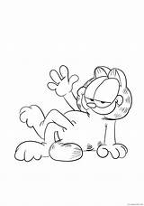 Garfield Colorear Kolorowanka Desenho Druku Garfiel Dibujosonline Colorironline Drukowanka Malowankę Wydrukuj Categorias sketch template