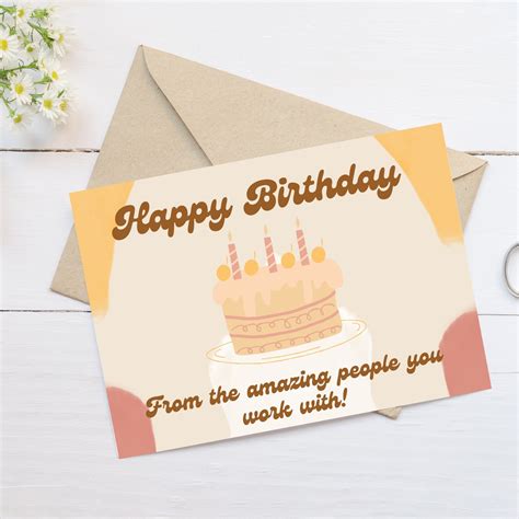 printable birthday card   worker digital birthday card etsy