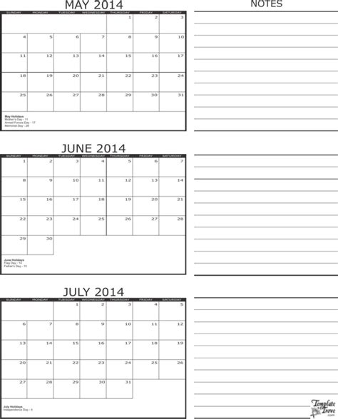 month calendar template   formtemplate