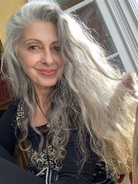 Silver Grey Hair Long Gray Hair Long Hair Girl Beautiful Old Woman
