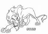 Scar Lion King Coloring sketch template