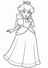 Peach Coloring Pages Princess Print Printable Baby Drawing Color Birthday Mario Princesses Super Boo King Girls Popular Visit Anime Disney sketch template