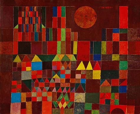 Castle And Sun Painting By Paul Klee