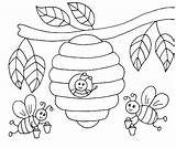 Beehive sketch template