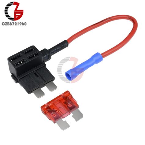 buy  add  circuit car fuse tap adapter standard atm apm auto blade fuse