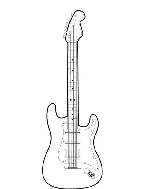 musical instruments  printable coloring pages   guitar