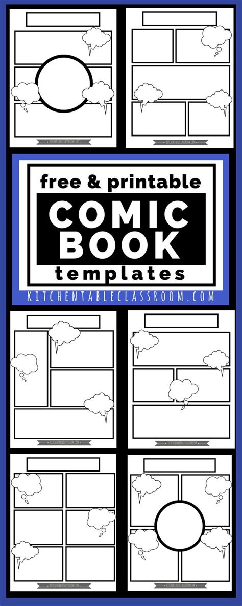 comic book templates  printable pages artofit