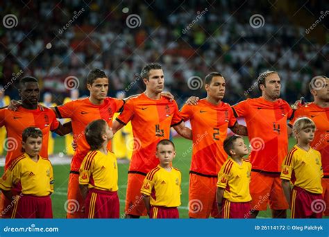 netherlands  denmark  action  football  editorial photography image  smile