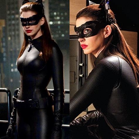 Anne Hathaway In Catwoman Suit Celebs