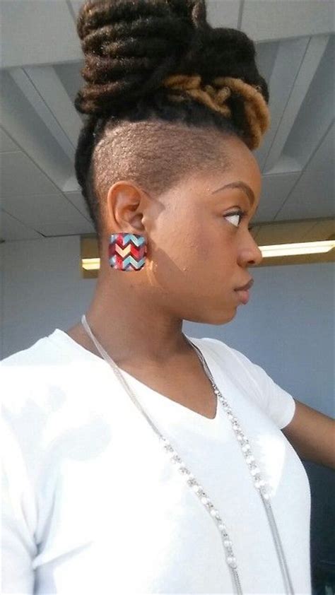 shaved sides locs and mohawks on pinterest