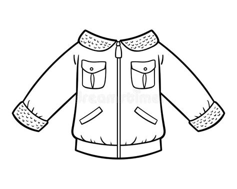 bomber jacket outline stock illustrations  bomber jacket outline