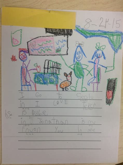 dr clements kindergarten kindergarten writing ideas week