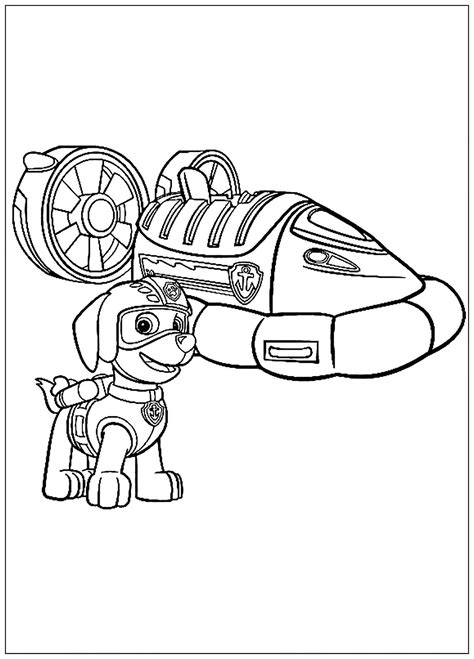 patrol zuma paw patrol kids coloring pages