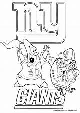 Coloring Giants Pages Football York Nfl Ny Mets Spongebob Jets Logo Printable Drawing Helmet Helmets Getcolorings Color Clipart Sf Sheets sketch template