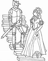 Coloring Medieval Pages Princess Ages Middle Knight Drawing Color Times People Queen Getcolorings Getdrawings Printable Colorings sketch template