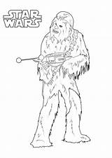 Chewbacca Wars Coloring Star Wookiee Pages Kashyyyk Leader Planet Military Print Craft Color sketch template