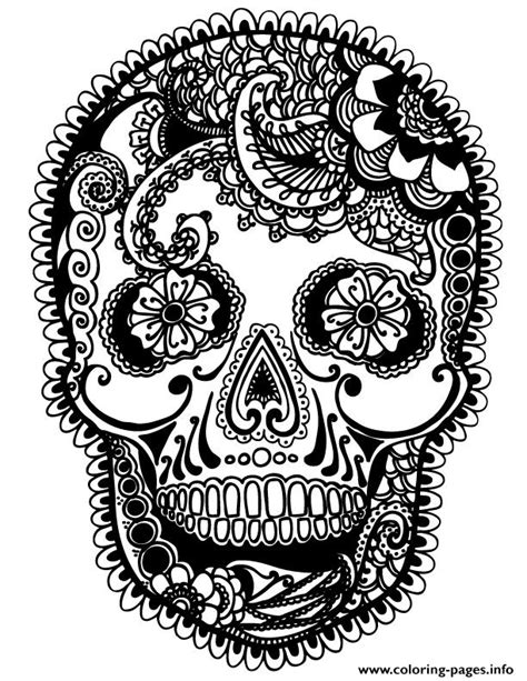 candy skulls coloring pages coloring home