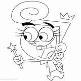 Fairly Oddparents Wanda Cosmo Timmy Xcolorings Trixie Jimmy sketch template