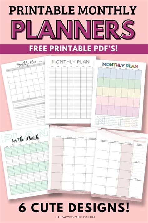 monthly planning   easy steps   monthly plan templates