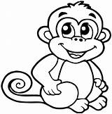 Macaco Macaquinhos Pintar Macacos Riscos Monkeys Figura Kunjungi Ingrahamrobotics Graciosos sketch template