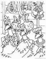 Chicken Run Coloring Pages Printable Book Plane Kleurplaten Library Clipart Popular Fuga Chooks Fun Kids Color Coloringhome Cartoon Doodlebops sketch template