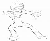 Waluigi Pages Coloring Play Template Another Supertweet sketch template