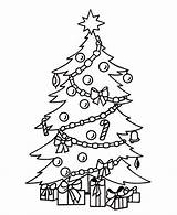 Presents Coloring Tree Pages Under Kids sketch template
