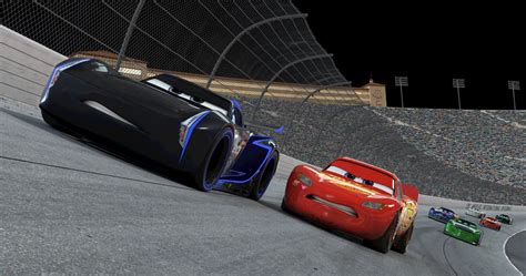 cars  trailer shows rivalry  lightning mcqueen  jackson