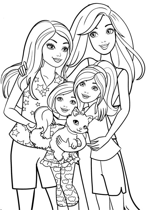 barbie coloring pages