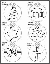 Jesse Tree Ornaments Printable Coloring Pages Christmas Advent Bible Ornament Symbols Activities Kids Choose Board Jessie Study sketch template