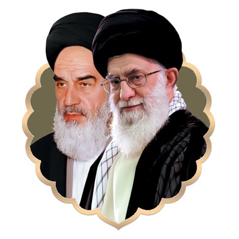imam khomeini  sayyid ali khamenei portrait irans supreme leaders  png