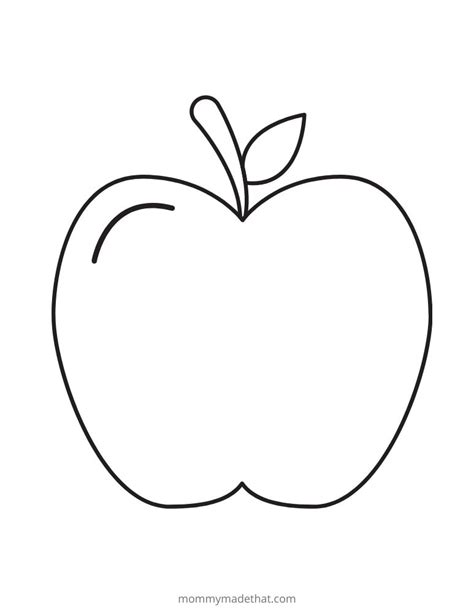 printable apple template