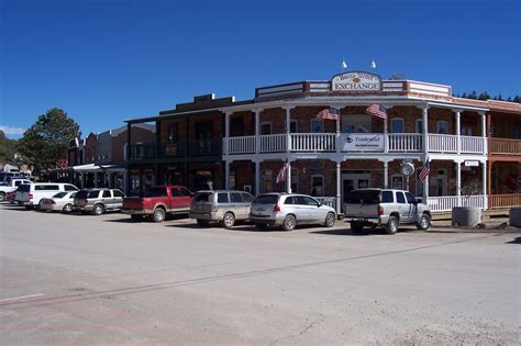 cloudcroft nm downtown in march 2007 photo picture image new mexico at city