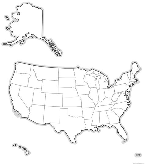 united states map  printing  art illustrations