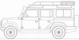 Coloring Rover Defender Land 110 Template Sketch Drawing Google Technical Rovers Range Car Door Search Scegli Bacheca Una sketch template