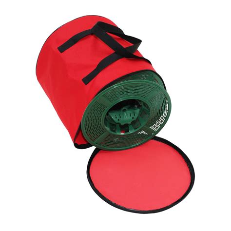 set   christmas light storage reels  red  green polyester zip