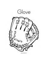 Coloring Glove sketch template