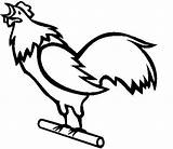 Gallos Boyama Rooster Alıntıdır Yabancı Siteden sketch template