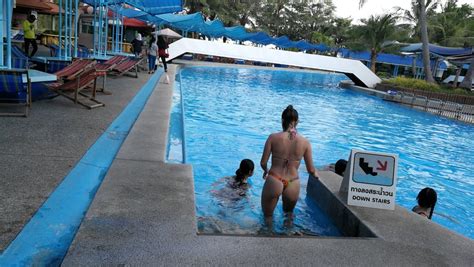 Public Water Park Ass Voyeur Wife Thong String Micro Bikini 93 Pics