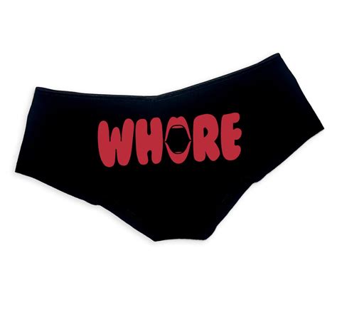 Whore Panties Slutty Sexy Funny Panties Booty Bachelorette Etsy