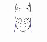 Batman Drawing Draw Easy Face Outline Head Drawings Step Batmans Cartoon Simple Guides Line Easydrawingguides Mask Painting Curved Clipartix Lines sketch template