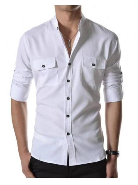 stylish white casual shirt stylzzz button shirts men casual shirts