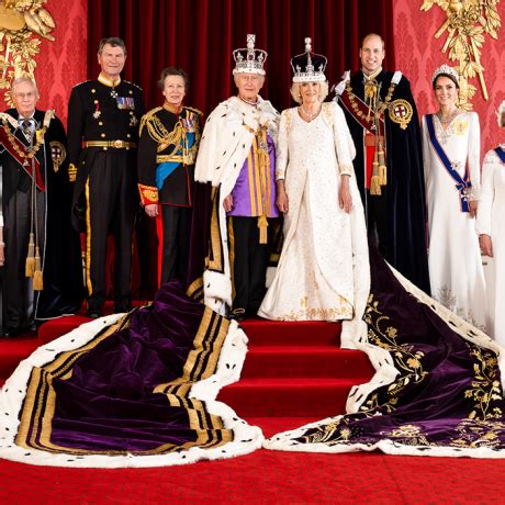 official coronation portraits  royal family
