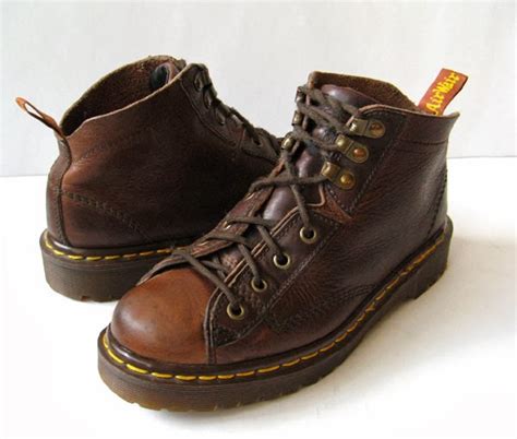 martens dr martens brown leather vintage boots womens size