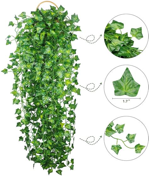 artificial ivy privacy fence screen artificial hedges fence  faux ivy vine leaf decoration