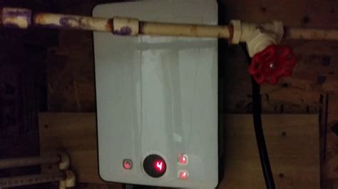 amp  volt isogreen tankless hot water heater youtube