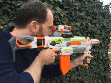 nerf modulus exs 10 review hands on with the most customisable nerf