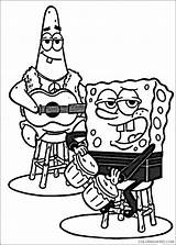 Coloring Spongebob Coloring4free sketch template